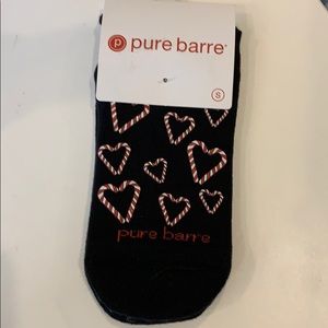 Candy Cane Hearts Pure Barre Socks